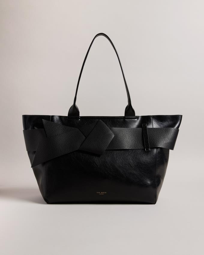 Sacs Fourre Tout Ted Baker PU Large Noir Femme | ECE-01077968